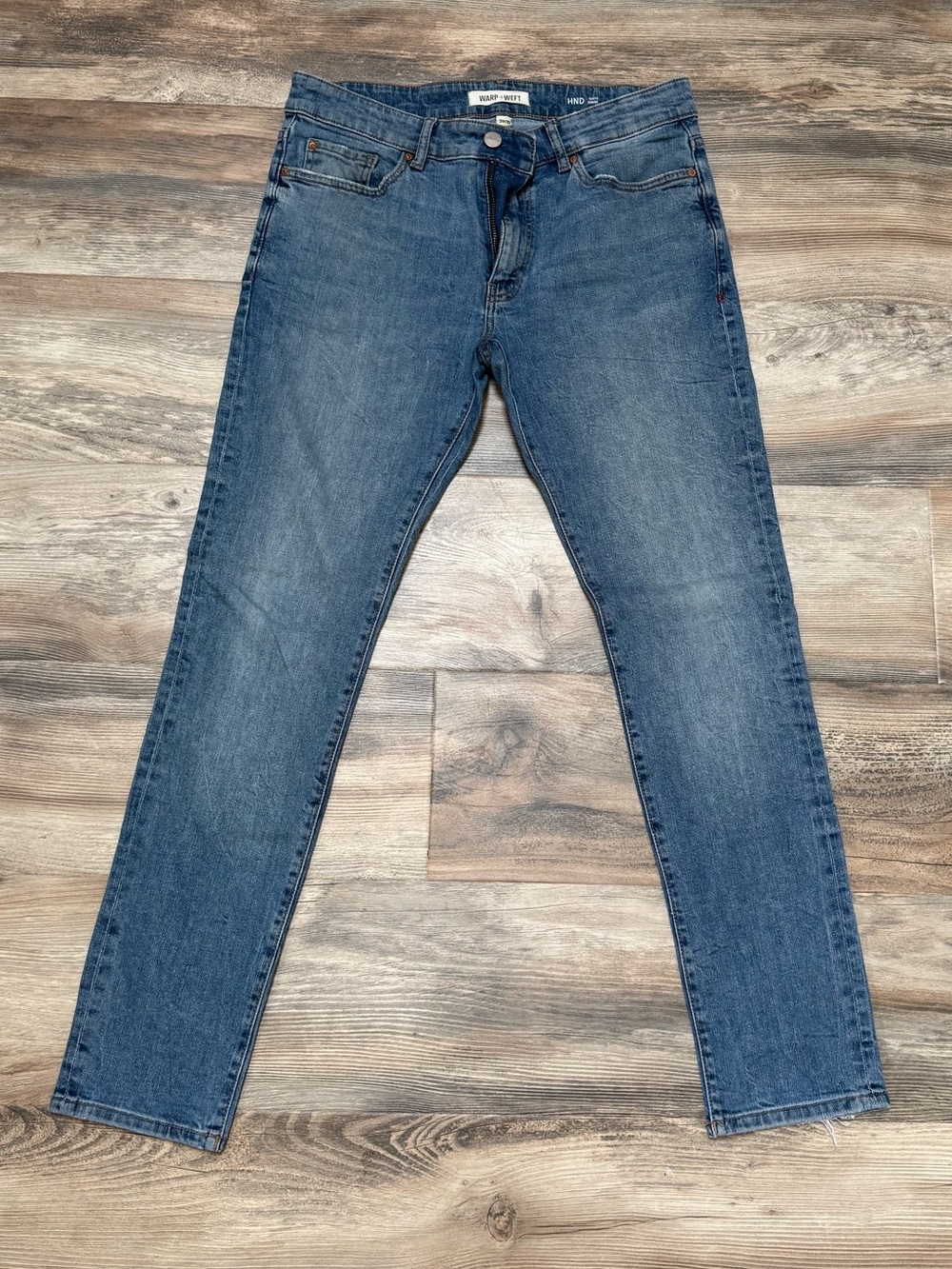 Warp + Weft HND Tokyo Skinny Jeans Men’s 31x30 Medium Wash Stretch